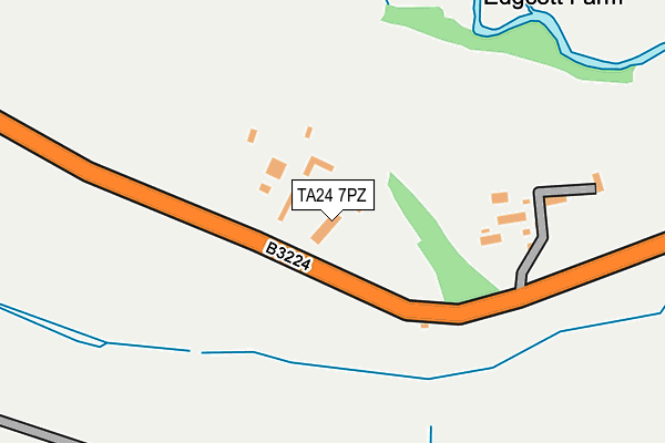 TA24 7PZ map - OS OpenMap – Local (Ordnance Survey)