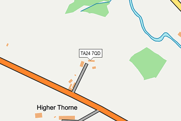 TA24 7QD map - OS OpenMap – Local (Ordnance Survey)