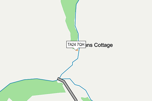 TA24 7QH map - OS OpenMap – Local (Ordnance Survey)