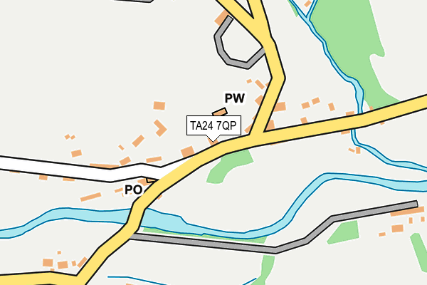 TA24 7QP map - OS OpenMap – Local (Ordnance Survey)