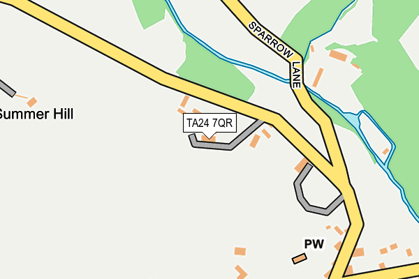 TA24 7QR map - OS OpenMap – Local (Ordnance Survey)