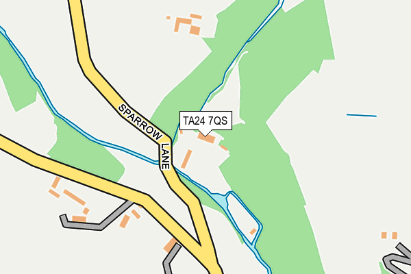 TA24 7QS map - OS OpenMap – Local (Ordnance Survey)