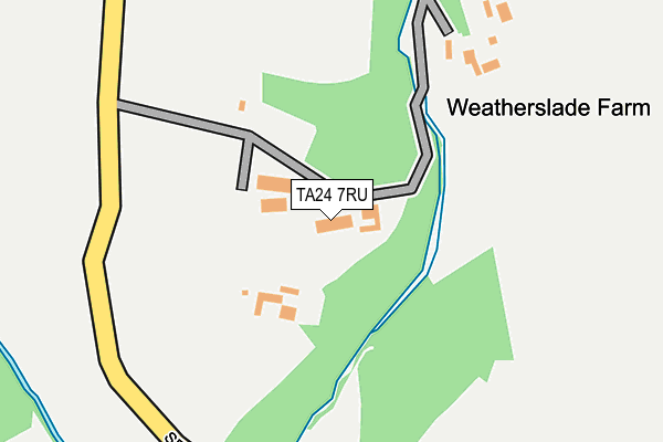 TA24 7RU map - OS OpenMap – Local (Ordnance Survey)