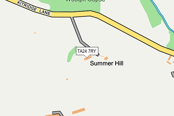 TA24 7RY map - OS OpenMap – Local (Ordnance Survey)