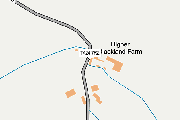 TA24 7RZ map - OS OpenMap – Local (Ordnance Survey)