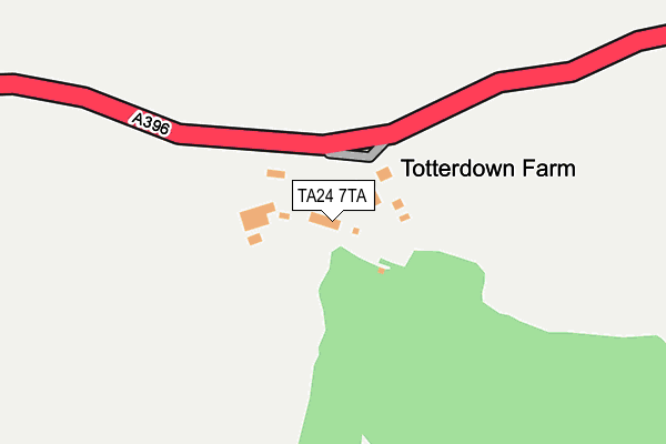 TA24 7TA map - OS OpenMap – Local (Ordnance Survey)