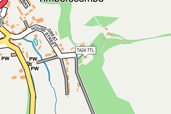 TA24 7TL map - OS OpenMap – Local (Ordnance Survey)