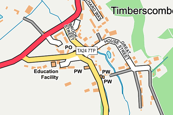 TA24 7TP map - OS OpenMap – Local (Ordnance Survey)