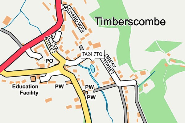 TA24 7TQ map - OS OpenMap – Local (Ordnance Survey)