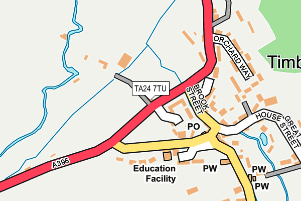 TA24 7TU map - OS OpenMap – Local (Ordnance Survey)