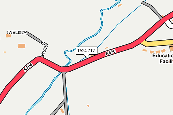 TA24 7TZ map - OS OpenMap – Local (Ordnance Survey)