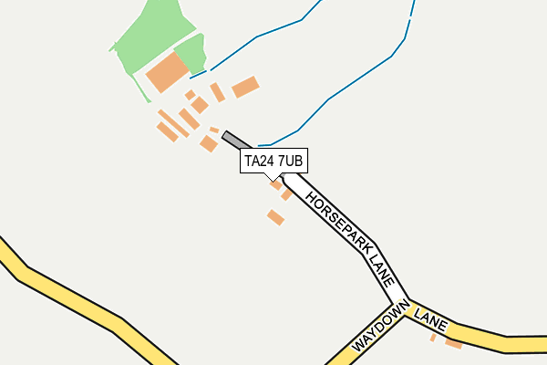 TA24 7UB map - OS OpenMap – Local (Ordnance Survey)