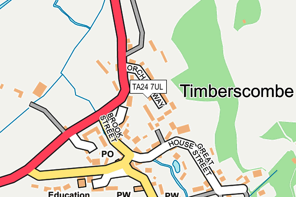 TA24 7UL map - OS OpenMap – Local (Ordnance Survey)