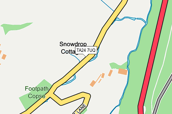 TA24 7UQ map - OS OpenMap – Local (Ordnance Survey)