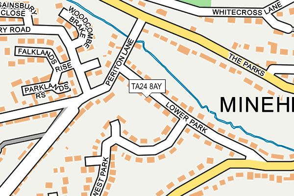 TA24 8AY map - OS OpenMap – Local (Ordnance Survey)