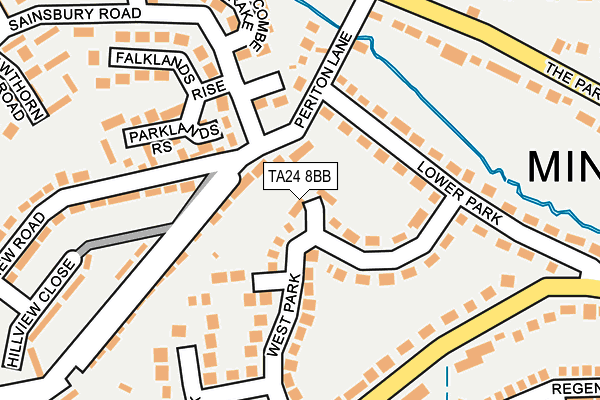 TA24 8BB map - OS OpenMap – Local (Ordnance Survey)