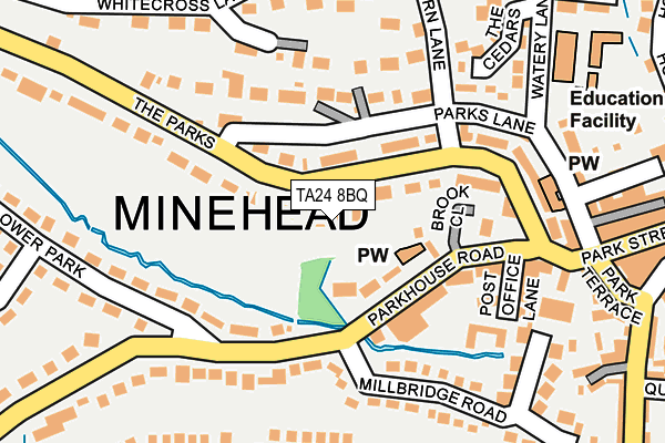TA24 8BQ map - OS OpenMap – Local (Ordnance Survey)