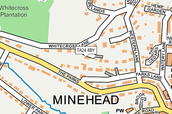 TA24 8BY map - OS OpenMap – Local (Ordnance Survey)