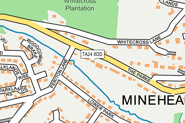 TA24 8DD map - OS OpenMap – Local (Ordnance Survey)