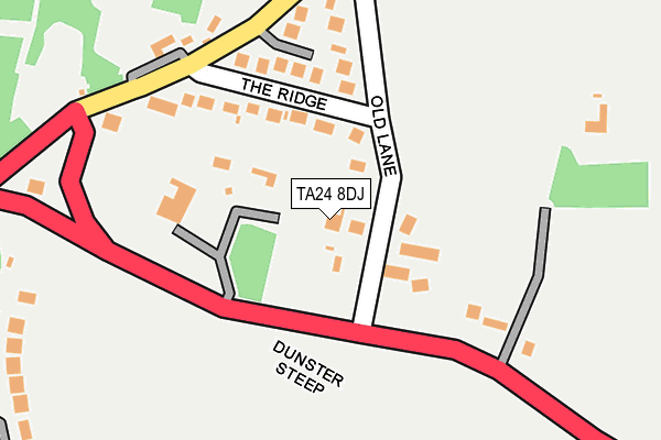 TA24 8DJ map - OS OpenMap – Local (Ordnance Survey)