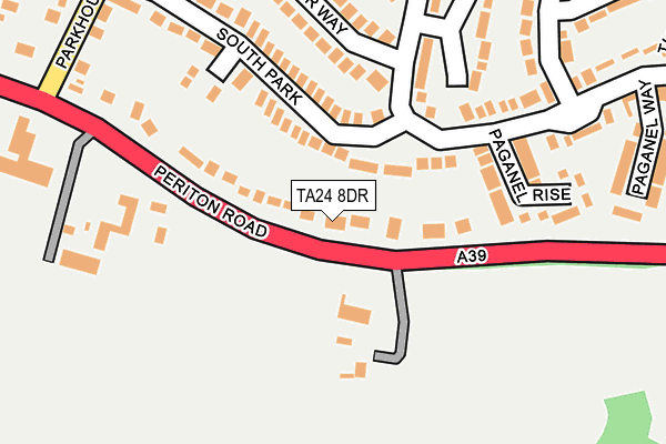 TA24 8DR map - OS OpenMap – Local (Ordnance Survey)
