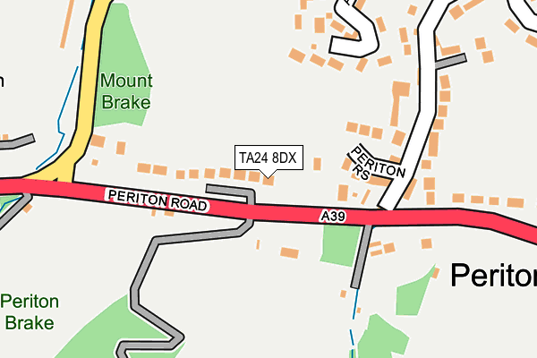 TA24 8DX map - OS OpenMap – Local (Ordnance Survey)