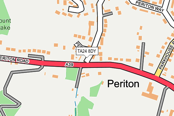 TA24 8DY map - OS OpenMap – Local (Ordnance Survey)