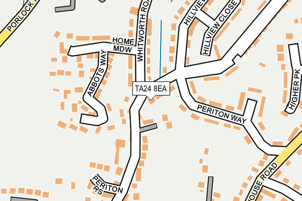 TA24 8EA map - OS OpenMap – Local (Ordnance Survey)