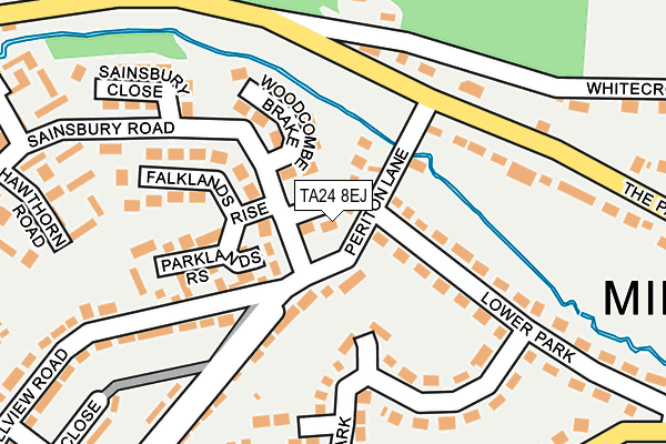TA24 8EJ map - OS OpenMap – Local (Ordnance Survey)