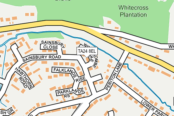 TA24 8EL map - OS OpenMap – Local (Ordnance Survey)