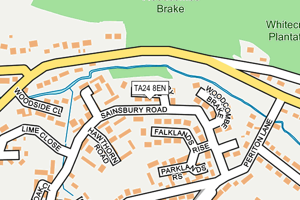 TA24 8EN map - OS OpenMap – Local (Ordnance Survey)