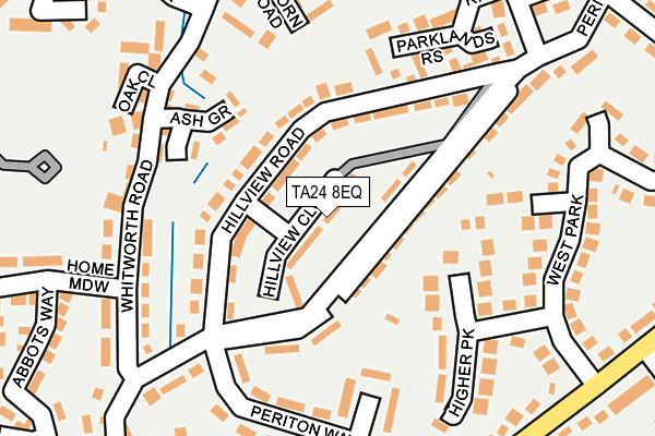 TA24 8EQ map - OS OpenMap – Local (Ordnance Survey)