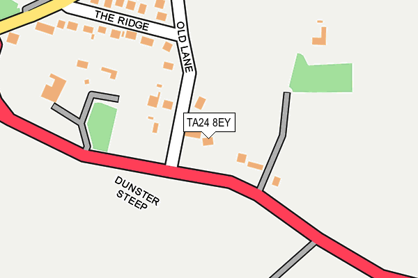 TA24 8EY map - OS OpenMap – Local (Ordnance Survey)