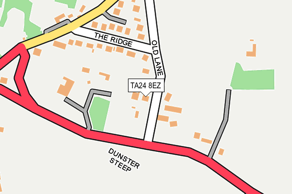TA24 8EZ map - OS OpenMap – Local (Ordnance Survey)