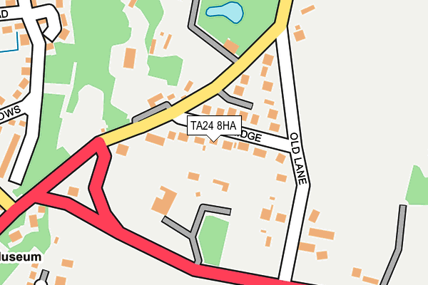 TA24 8HA map - OS OpenMap – Local (Ordnance Survey)