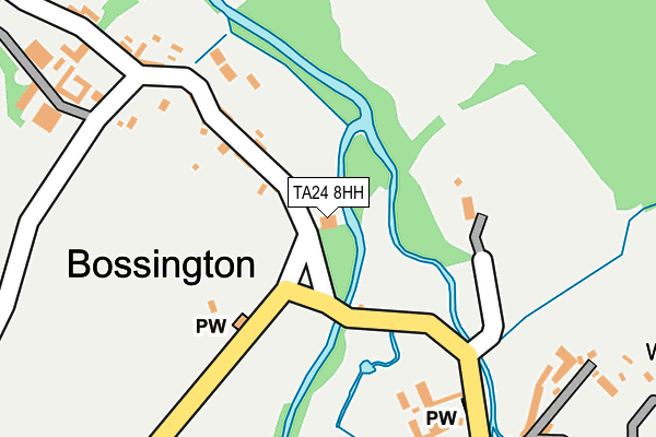 TA24 8HH map - OS OpenMap – Local (Ordnance Survey)