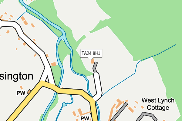 TA24 8HJ map - OS OpenMap – Local (Ordnance Survey)