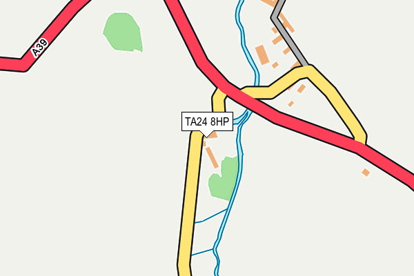 TA24 8HP map - OS OpenMap – Local (Ordnance Survey)