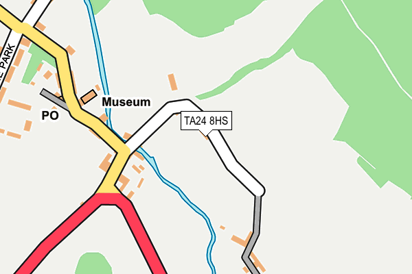 TA24 8HS map - OS OpenMap – Local (Ordnance Survey)