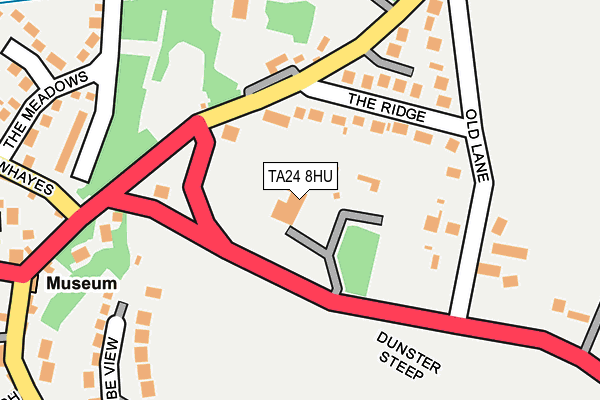TA24 8HU map - OS OpenMap – Local (Ordnance Survey)