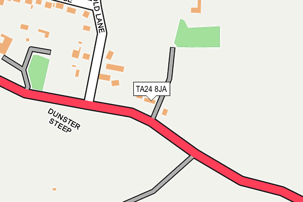 TA24 8JA map - OS OpenMap – Local (Ordnance Survey)