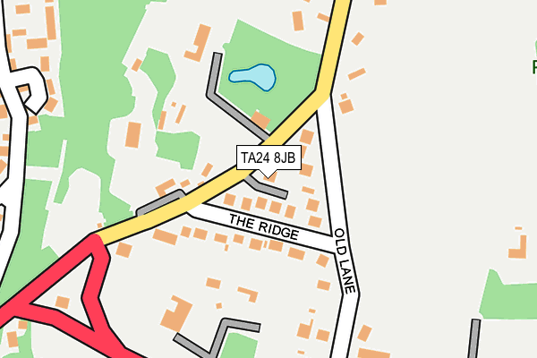 TA24 8JB map - OS OpenMap – Local (Ordnance Survey)