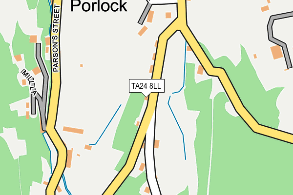 TA24 8LL map - OS OpenMap – Local (Ordnance Survey)