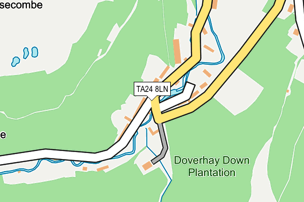 TA24 8LN map - OS OpenMap – Local (Ordnance Survey)