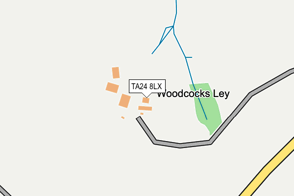 TA24 8LX map - OS OpenMap – Local (Ordnance Survey)