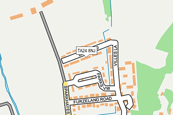 TA24 8NJ map - OS OpenMap – Local (Ordnance Survey)