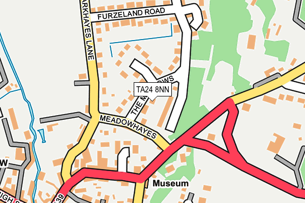 TA24 8NN map - OS OpenMap – Local (Ordnance Survey)