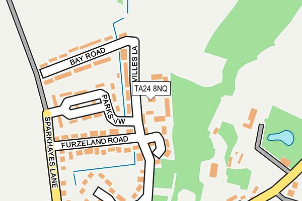 TA24 8NQ map - OS OpenMap – Local (Ordnance Survey)