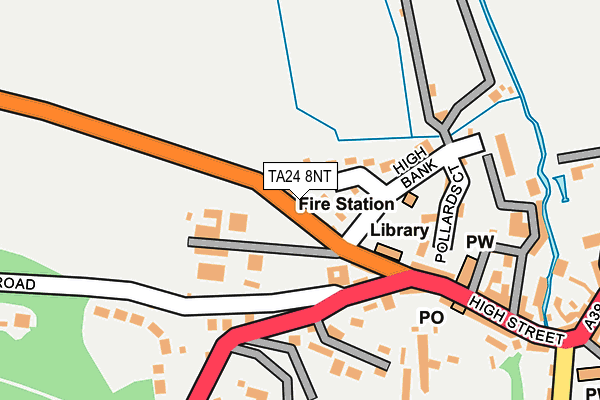 TA24 8NT map - OS OpenMap – Local (Ordnance Survey)