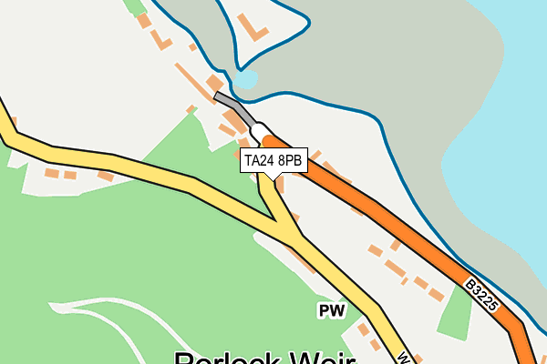 TA24 8PB map - OS OpenMap – Local (Ordnance Survey)